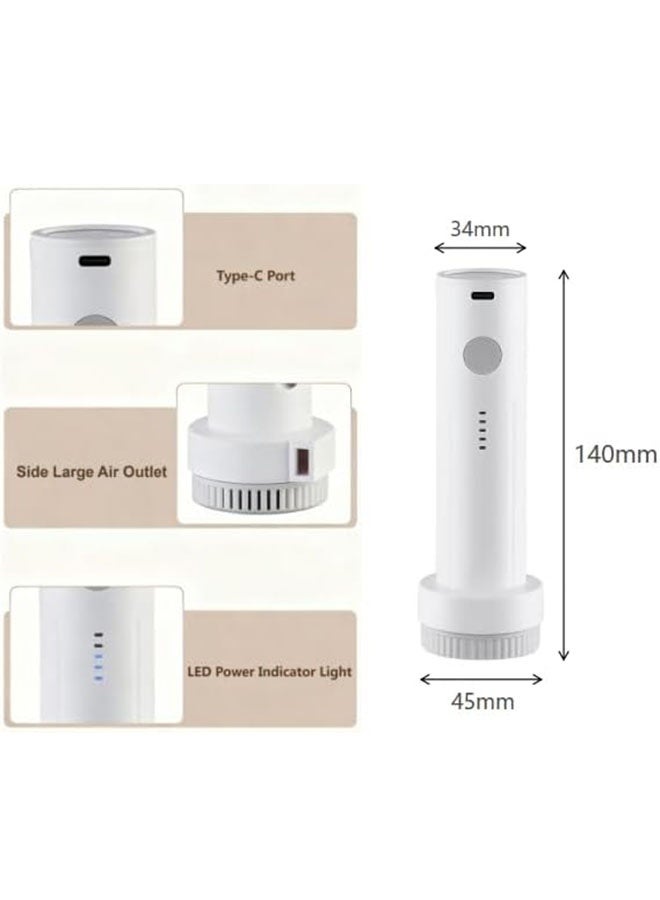 AGREON Cordless Electric Vacuum Pump, Vacuum Storage Bags Travel Air Pump, Portable Rechargeable Type-C & Compression Space Saver For Clothes, Blankets, Bedding, Travel Supplies (38mm Diameter Suction Port) - Image 2